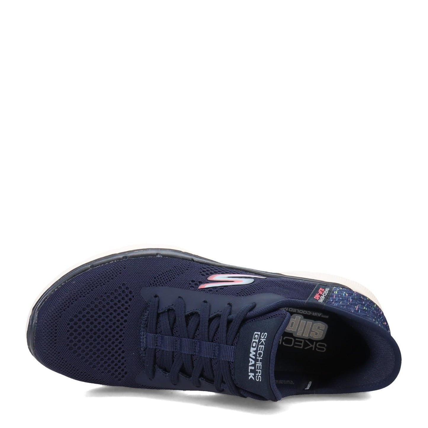 Skechers Go Walk 6 Vivid Idea Hands Free Slip-Ins Navy/Multi 9 B (M)