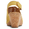 Rockport Women's Briah Perf Sling Sandal, SWEET CORN, 6