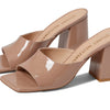 Stuart Weitzman Tia 85 Flareblock Slide Fawn 9 B
