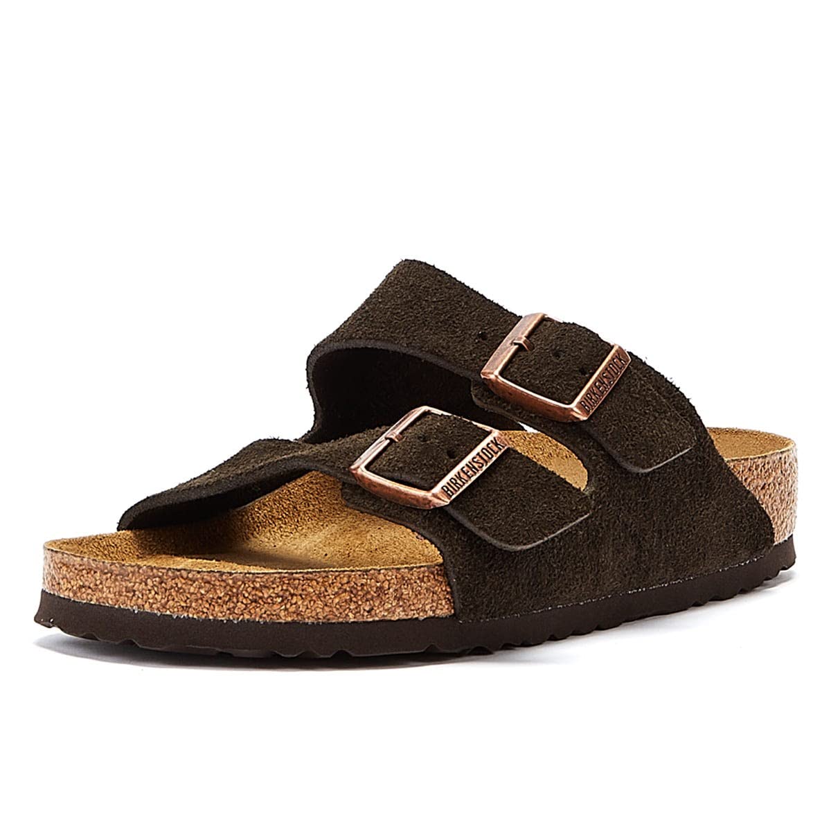 Birkenstock Men's Heels Sandals Open Toe Sandals , Brown Marron Mocca Marron Mocca , 10 US