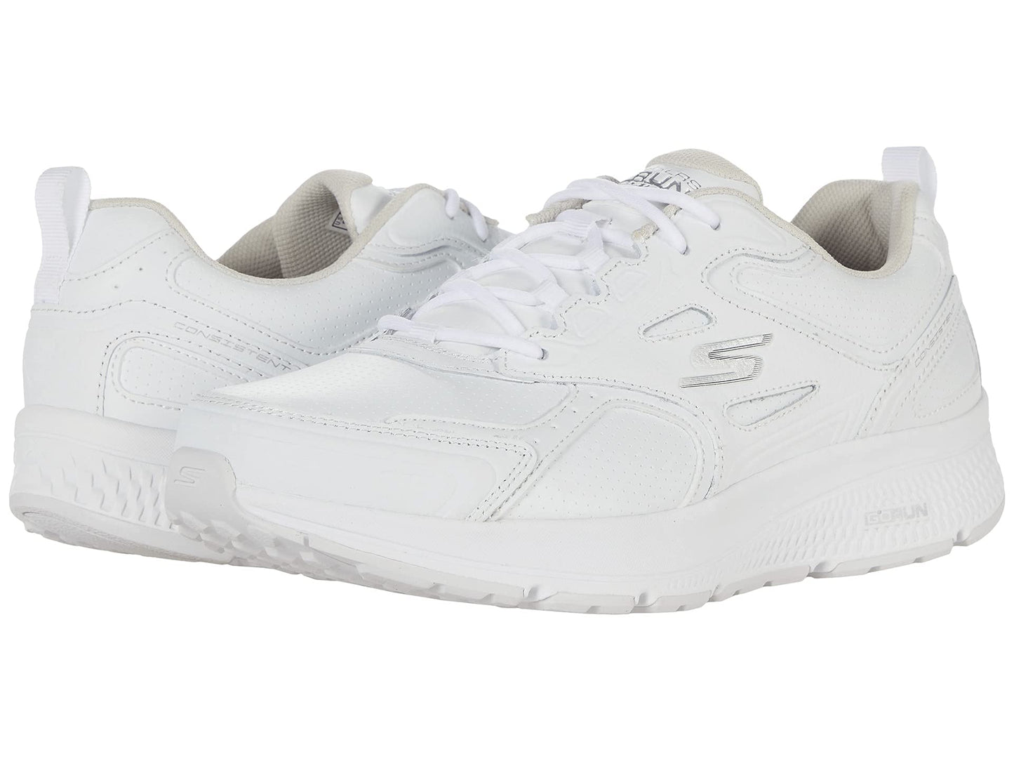 Go Run Consistent - Leather Cross-Training Tennis Shoe Sneaker with Air Cooled Foam