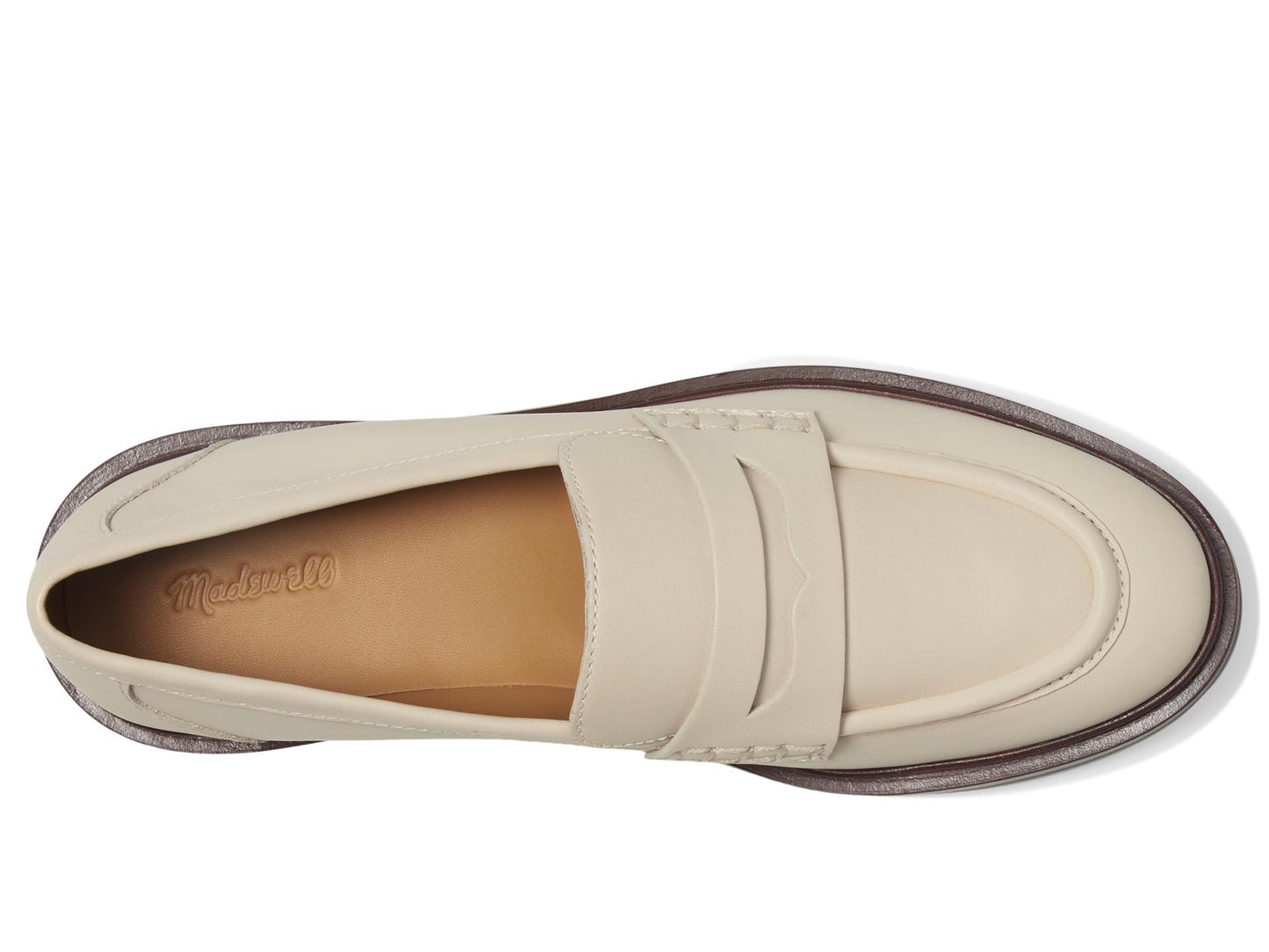 Madewell Womens The Vernon Loafer Ecru 7 Medium