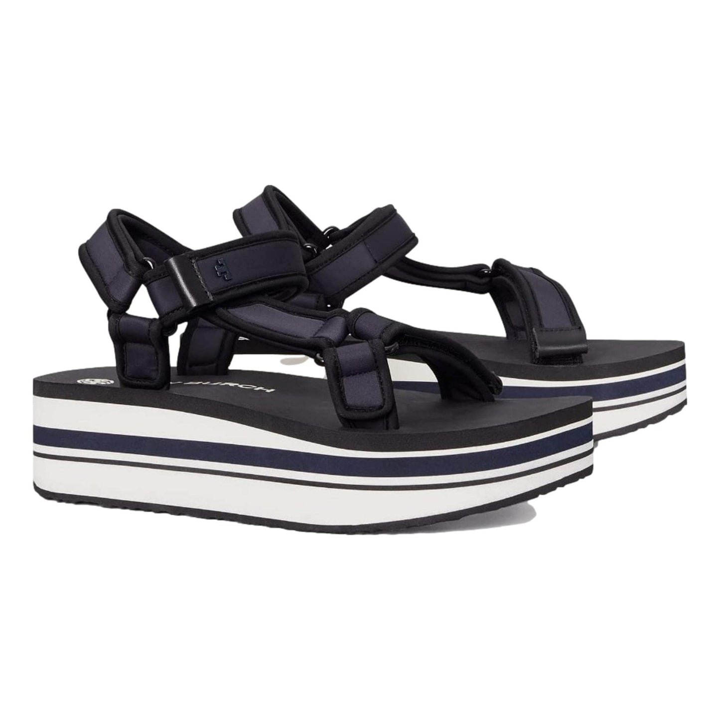 Tory Burch Women's Perfect Navy Sport Strappy Sandal Shoes (Numeric_10)