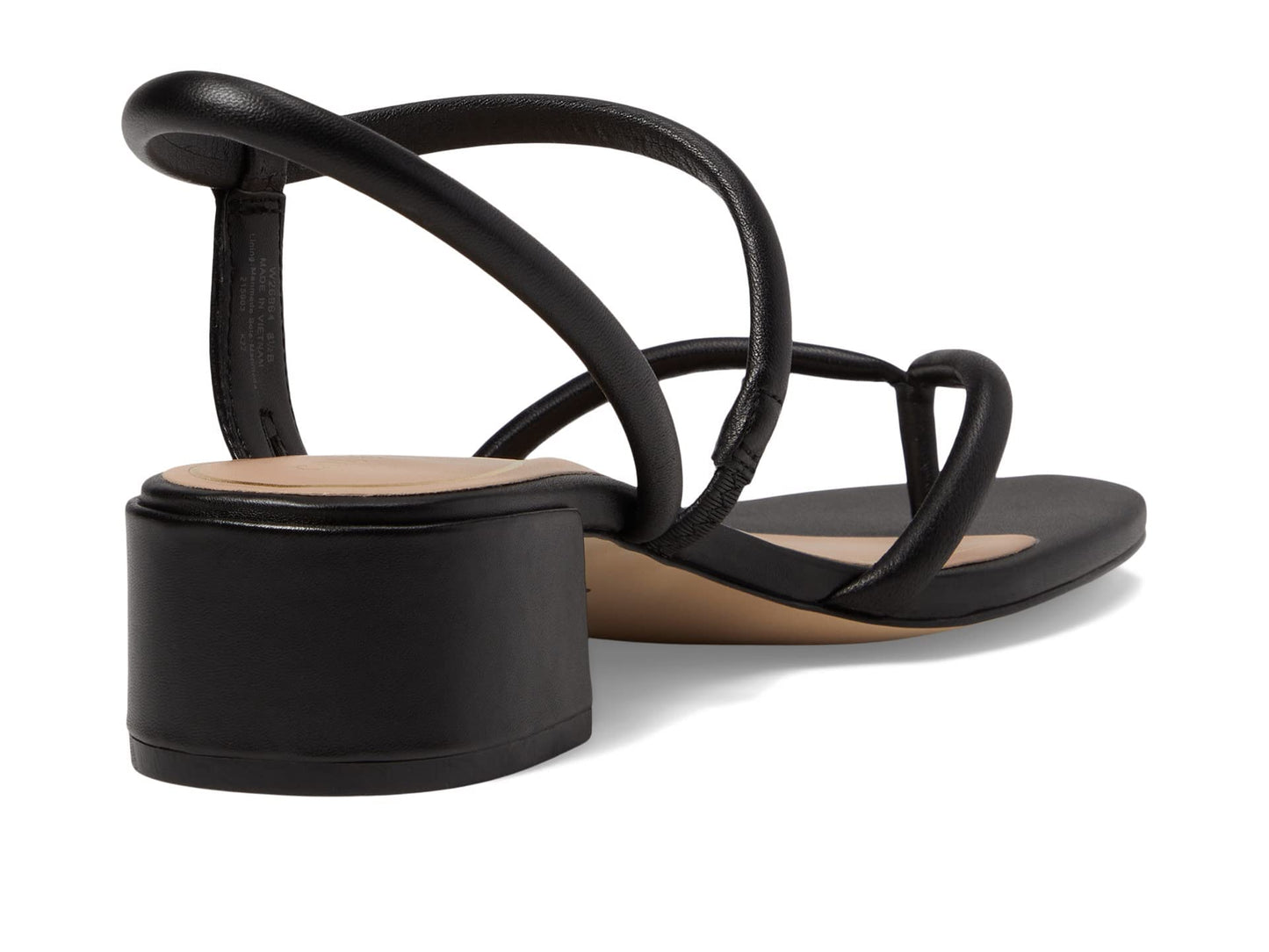 Cole Haan Calli Thong Block Heel Sandal 40 mm Black Leather 7.5 B (M)