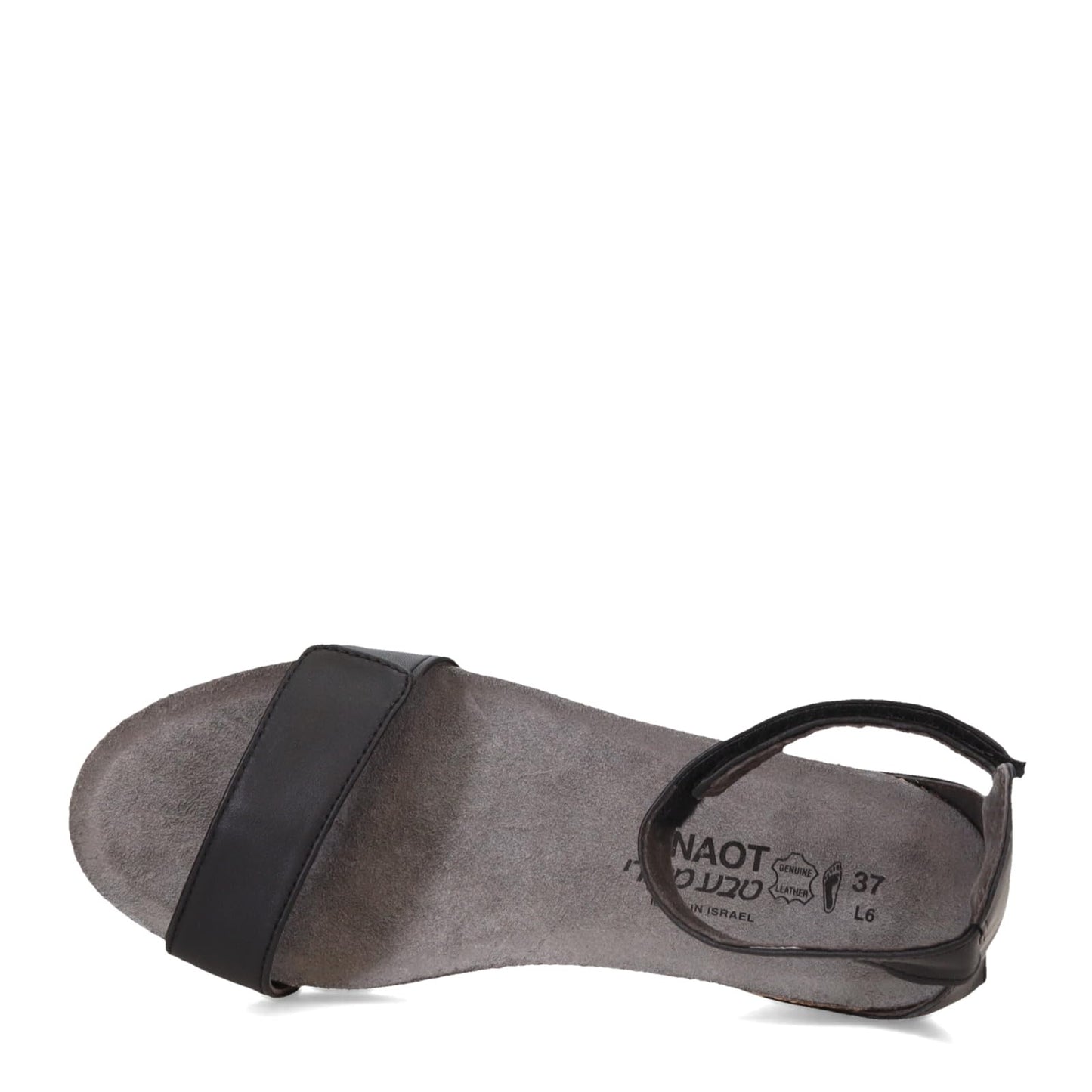 NAOT Footwear Women's Mermaid Wedge Black Raven Lthr 4-4.5 N US