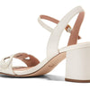 Cole Haan Women's Chain Heeled Sandal, Soft Gold Leather, 10
