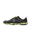 Vibram Men's FiveFingers V-Run | Barefoot Road Running Shoes for Natural Comfort & Stability, Black/Yellow, 45 EU / 11-11.5 US