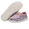 HEYDUDE Girl's Wendy Youth Shoes White Leopard