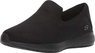 Skechers Women's Squad SR-Miskin Shoe, Black, 9 W US
