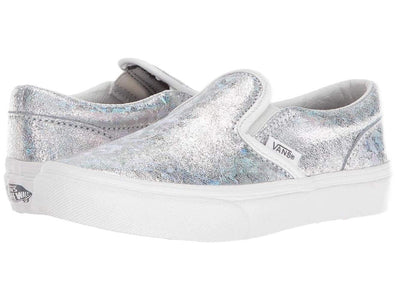 Vans Unisex CLASSIC SLIP-ON Sneakers, Black/True White, 2.5 M US Little Kid