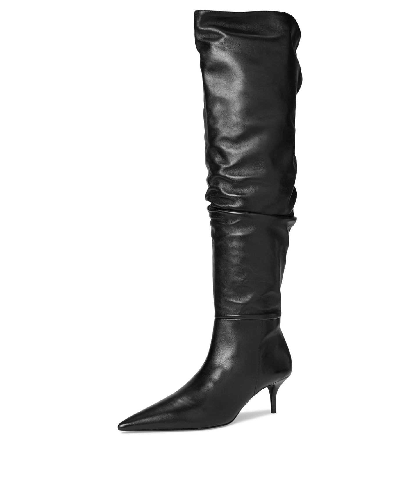 Schutz Women's Ashlee Mid Over The knee Boot, Black, 8.5