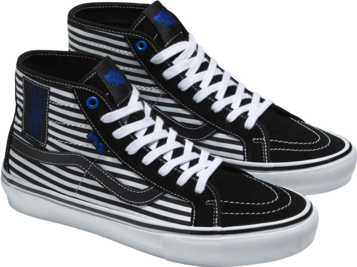 Vans - Mens Skate Sk8-Hi Decon Shoes, Color Black/White, Size: 7 D(M) US Mens