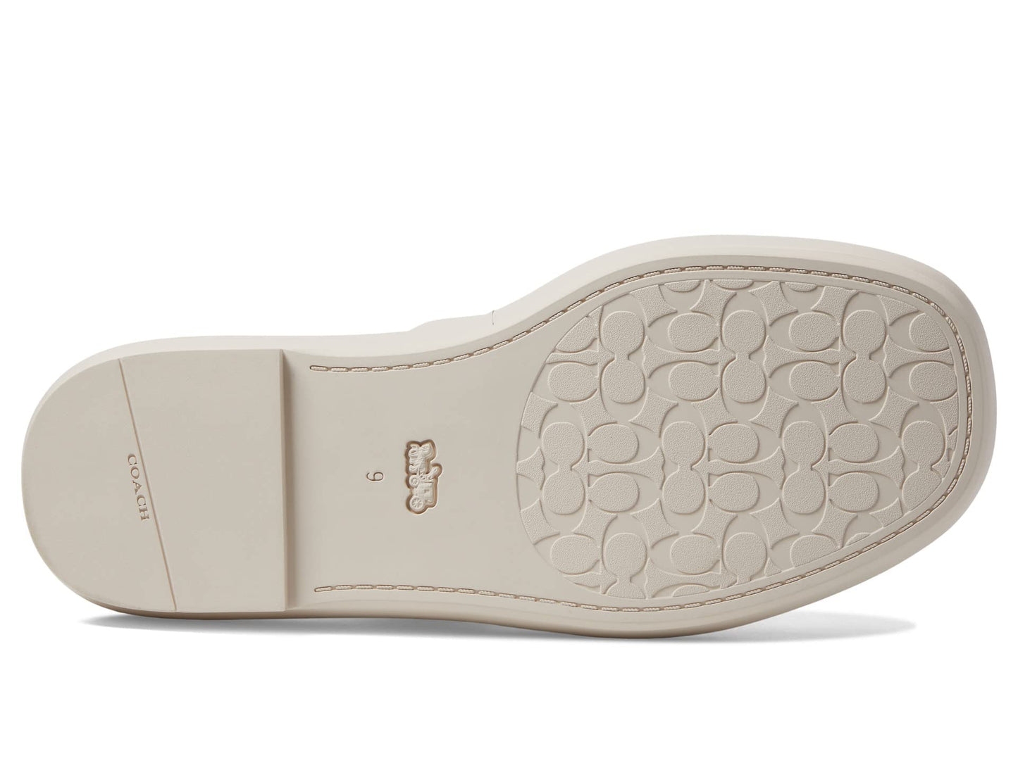 Coach Sylvie Leather Sandal Chalk 9 B (M)