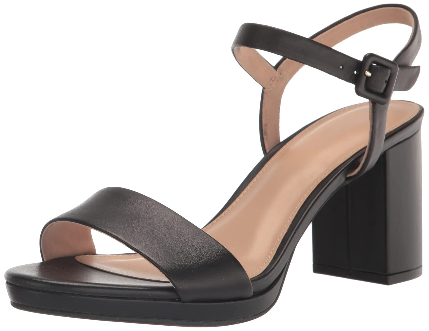 Rockport Women's Tabitha Two-Strap, Black Leather, 6.5