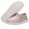 Hey Dude Women's Wendy Stretch Sparkling Pink Size 6 | Women’s Shoes | Women’s Lace Up Loafers | Comfortable & Light-Weight