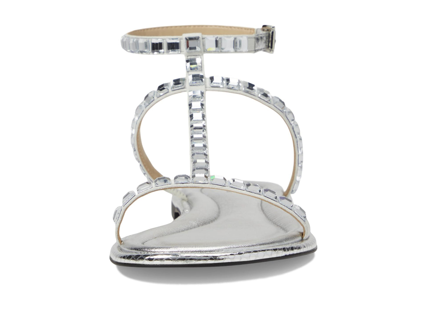 Michael Kors Celia Flat Sandal Silver 8 M