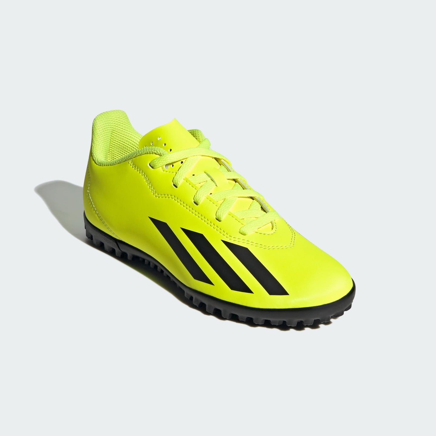 adidas Soccer X Crazyfast Club Turf (Little Kid/Big Kid) Team Solar Yellow/Black/White 5 Big Kid M