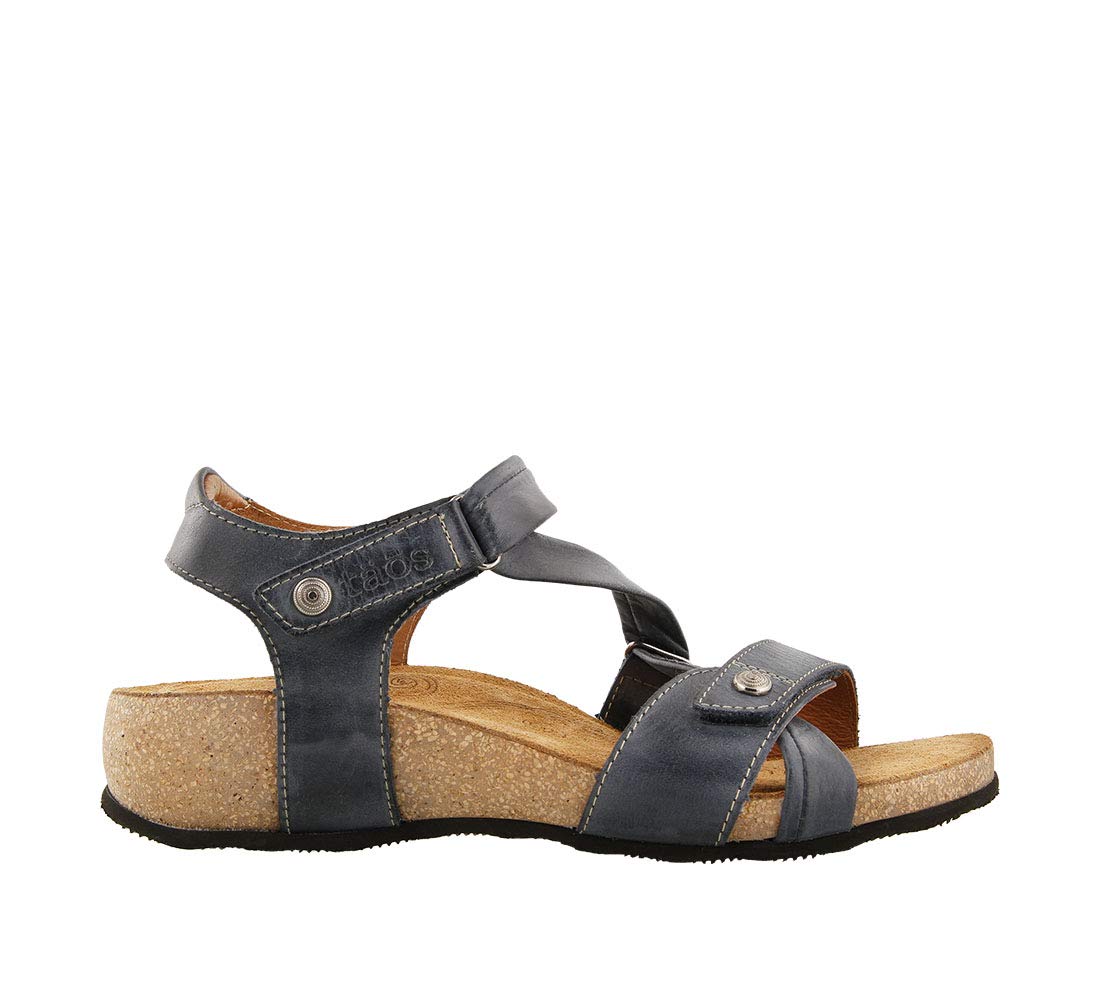 Taos Footwear Women's Universe Navy Sandal 8-8.5 W US
