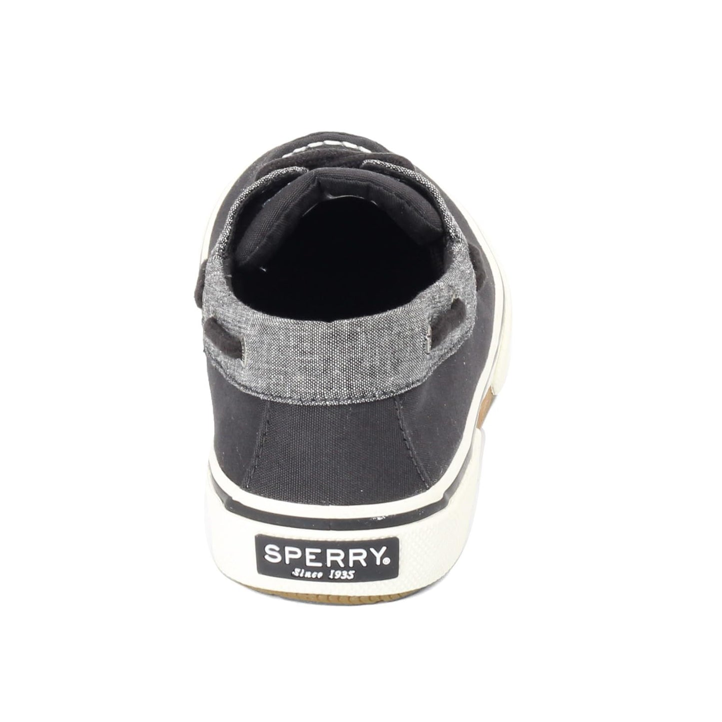 Sperry Halyard 2-Eye Chambray Black 9.5