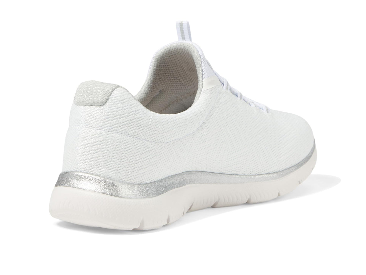 Skechers Women's Summits Sneaker, White/Silver=WSL, 10