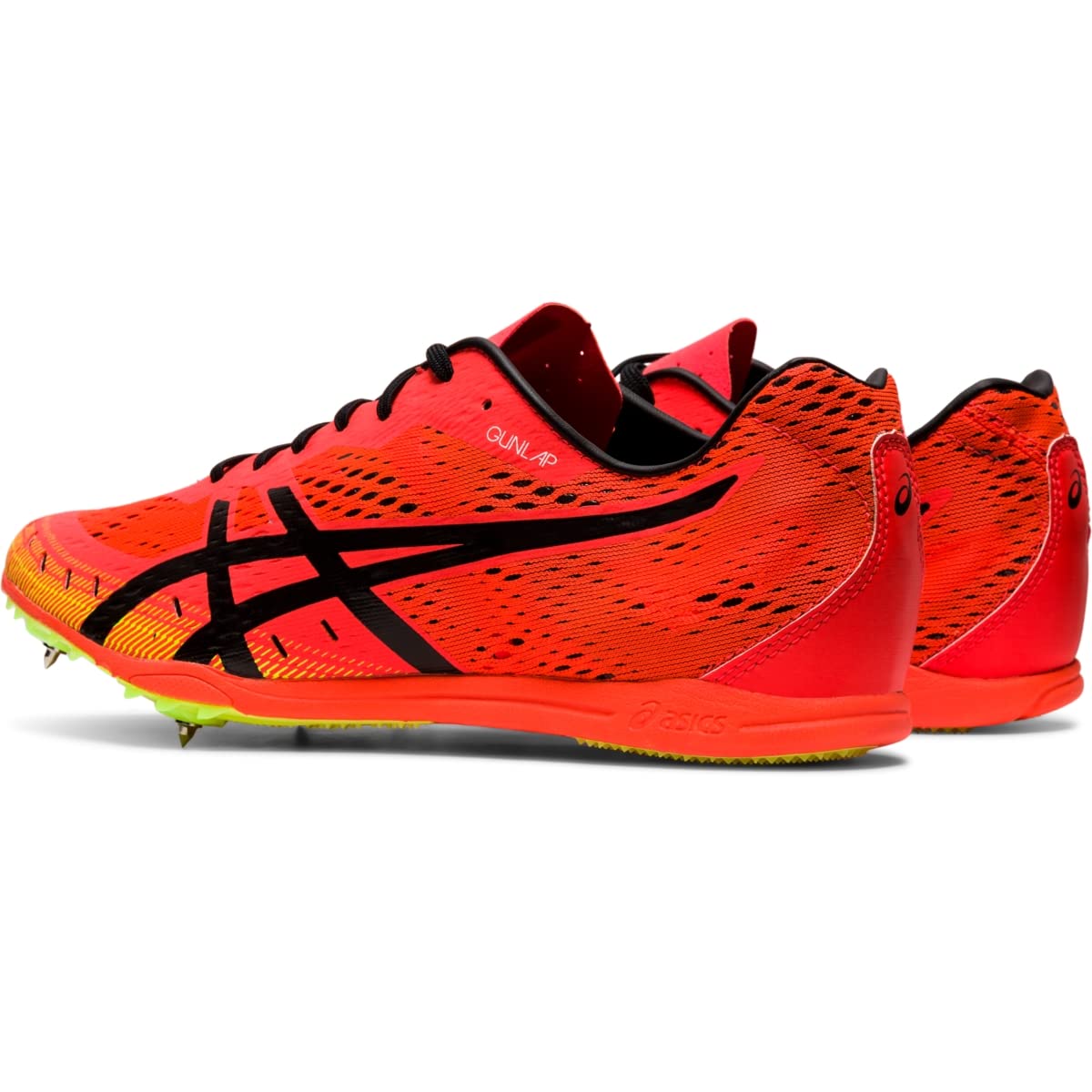 ASICS Unisex Gun Lap 2 Track & Field Shoes, 9.5, SUNRISE RED/BLACK