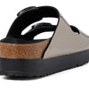 Birkenstock Women's Papillio by Birkenstock Arizona Platform Sandal - Metallic Taupe Metallic 6-6.5 Narrow