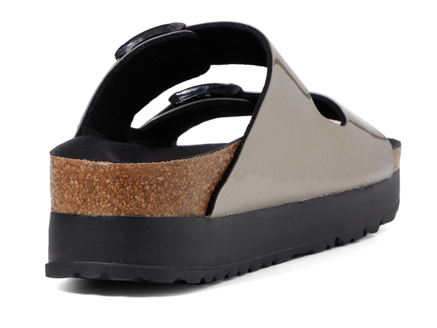 Birkenstock Women's Papillio by Birkenstock Arizona Platform Sandal - Metallic Taupe Metallic 6-6.5 Narrow