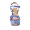 Stuart Weitzman Ryder 95 Platform Sandal Violet Ice 5 B