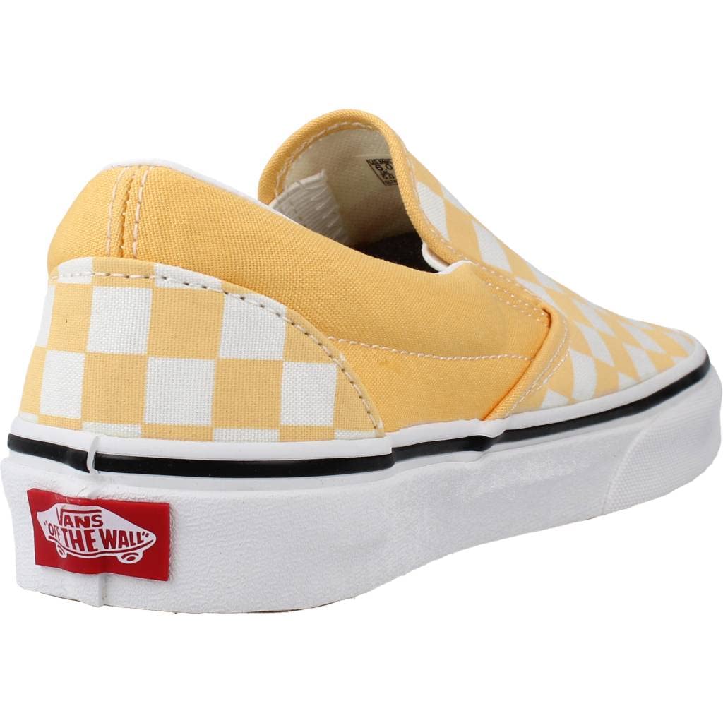Vans Classic Slip-On™ (Checkerboard) Flax/True White Men's 6.5, Women's 8 Medium