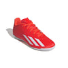 adidas Soccer X Crazyfast Club Indoor (Little Kid/Big Kid) Solar Red/White/Team Solar Yellow 4.5 Big Kid M