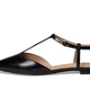 Cole Haan Women's Marlah T-Strap Ballet Flats, Black Box Leather, 11-B US
