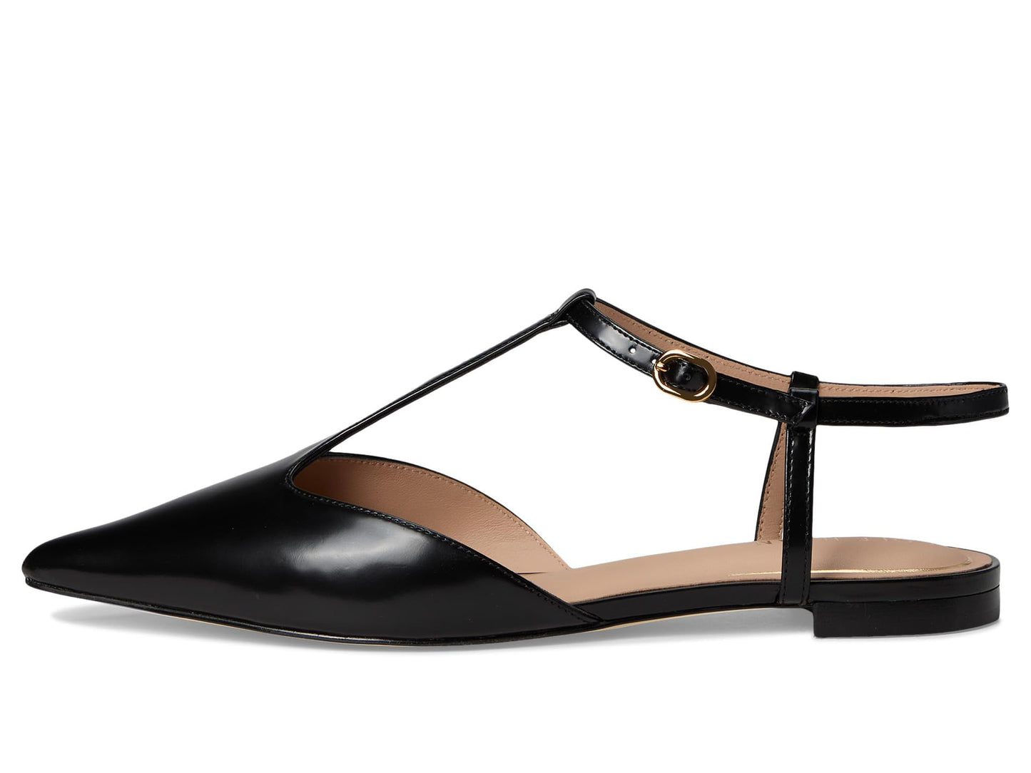 Cole Haan Women's Marlah T-Strap Ballet Flats, Black Box Leather, 11-B US