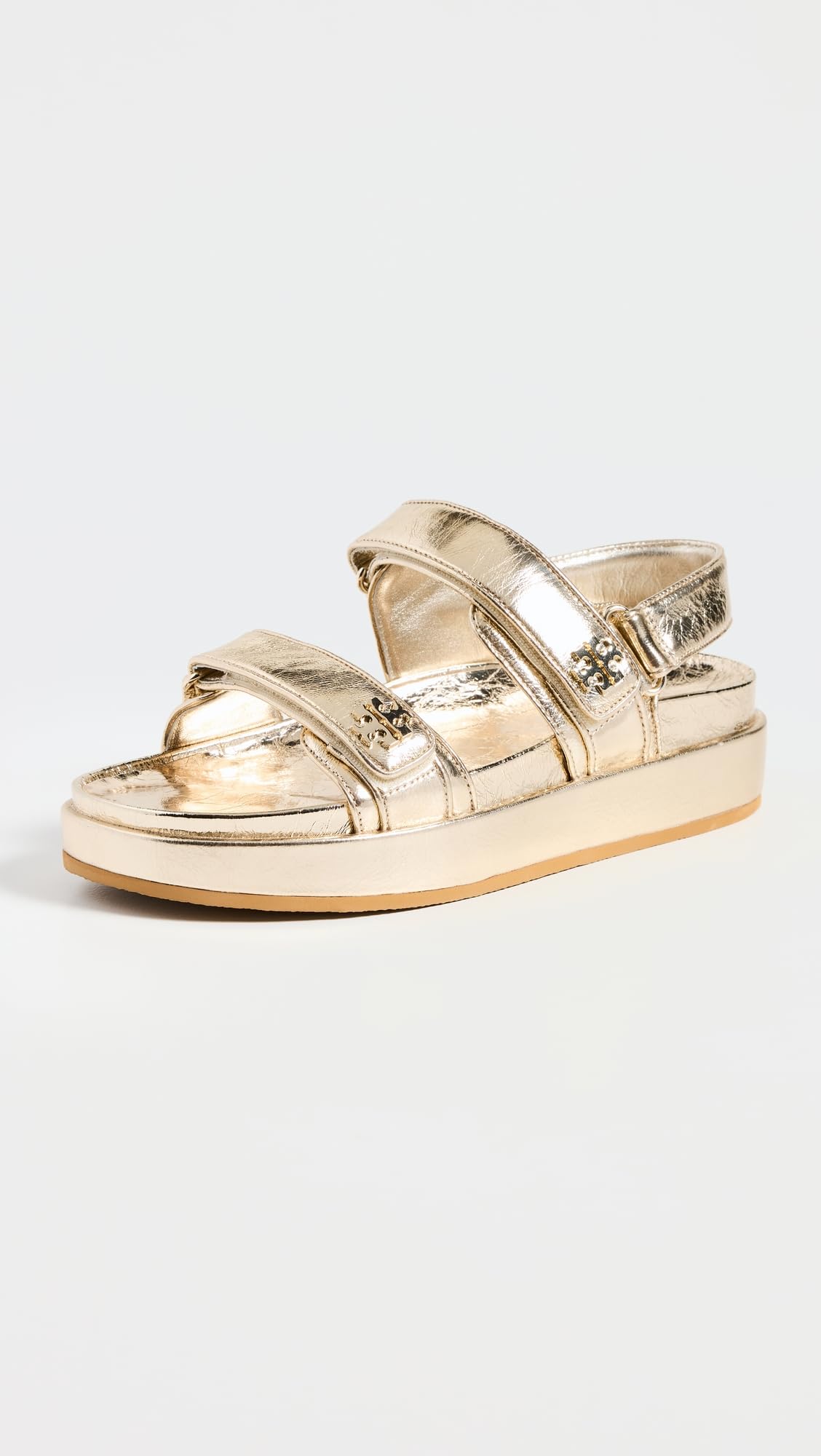 Tory Burch Women's Kira Sport Sandals, Spark Gold, 9.5 Medium US