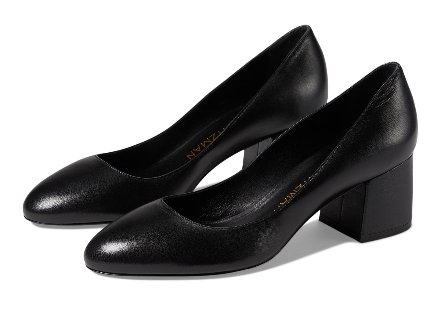 Stuart Weitzman Women's Flareblock 60 Pump, Black, 6.5