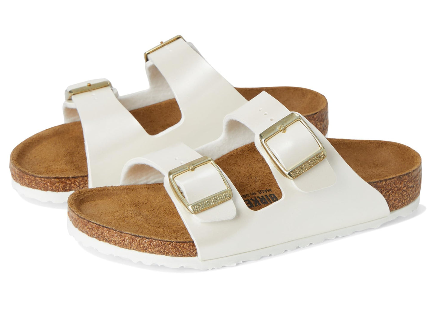 Birkenstock Arizona (Toddler/Little Big Kid) Sandal, Pearl Electric Metallic, 2-2.5 Narrow Unisex
