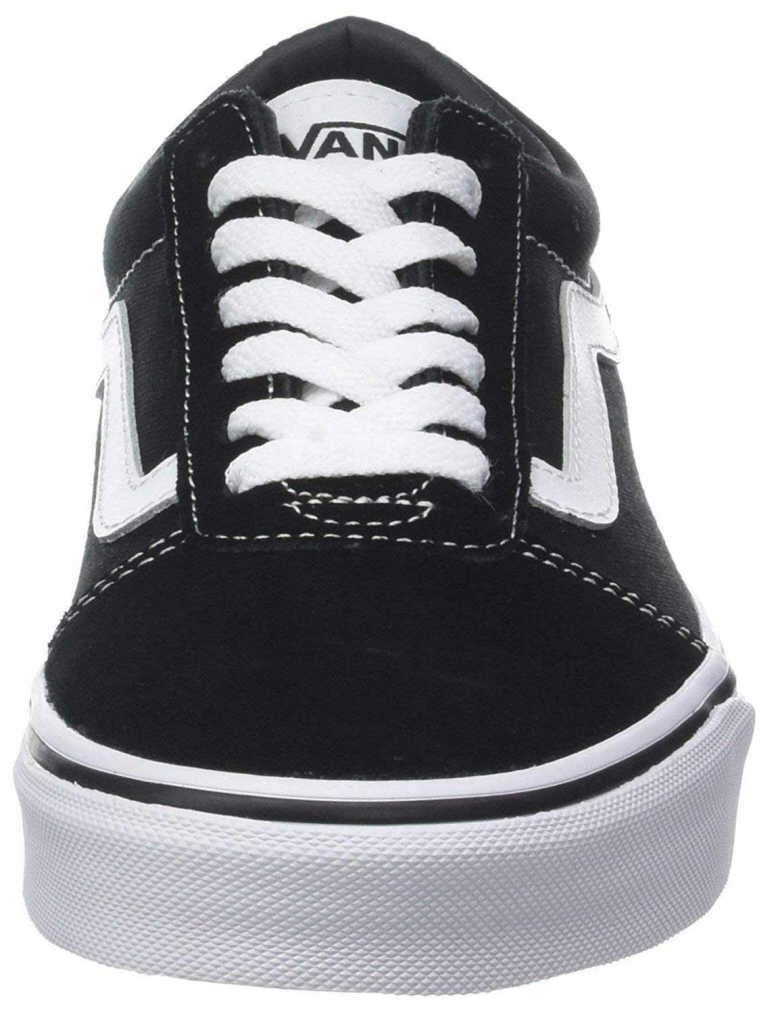 Vans Mens Ward Sneaker, Suede Canvas Black White, 15 UK