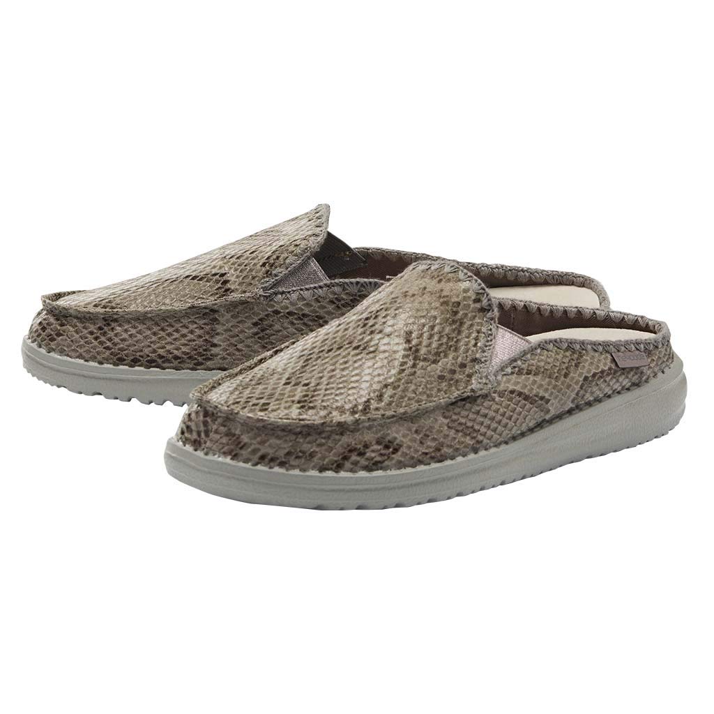 HEYDUDE Women's Lexi Leopard Black Size 6 | Women’s Loafers | Women’s Slip On Shoes | Comfortable & Light-Weight