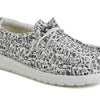 Hey Dude Boy's Wally Youth Doodle Size 3 | Boy’s Shoes | Boy's Lace Up Loafers | Comfortable & Light-Weight