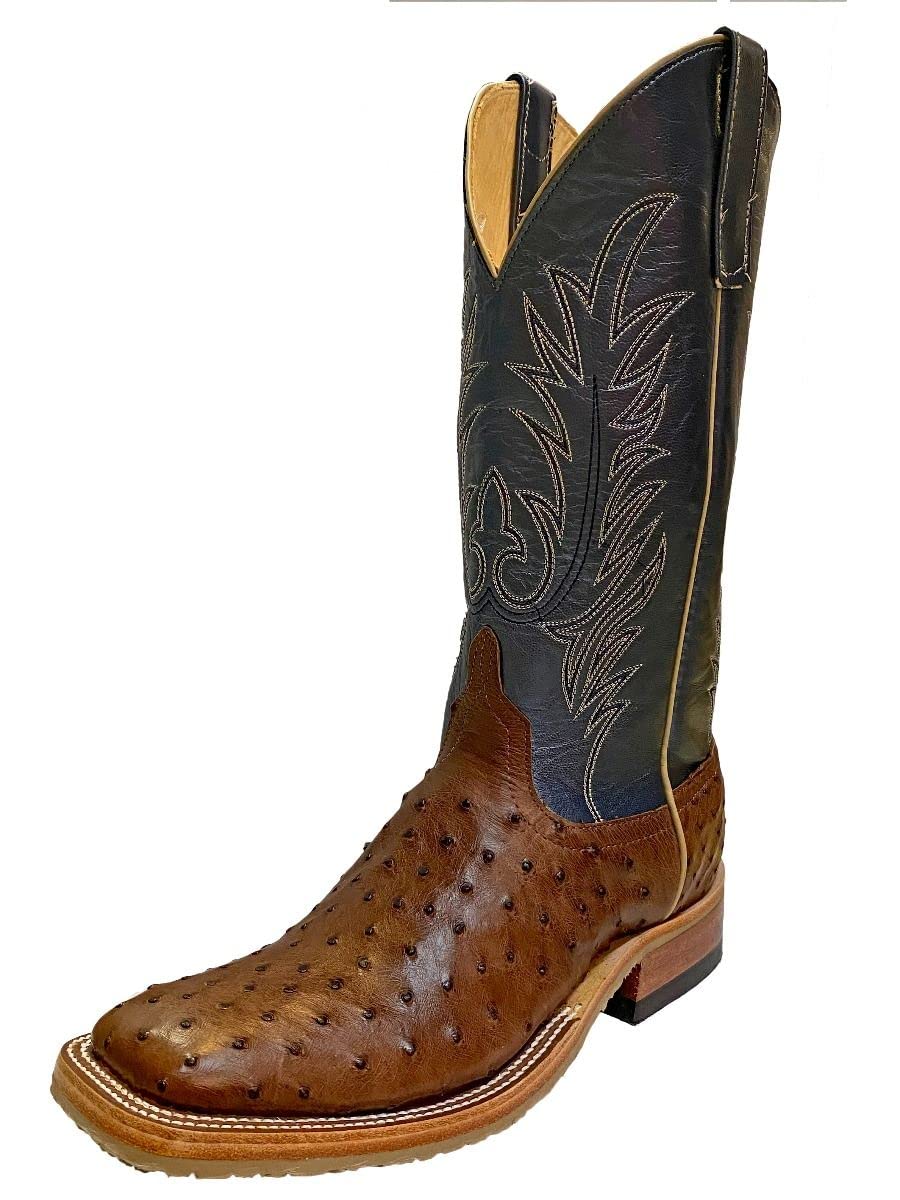 Anderson Bean Men's Cowboy Boots, Brown, 11 Wide