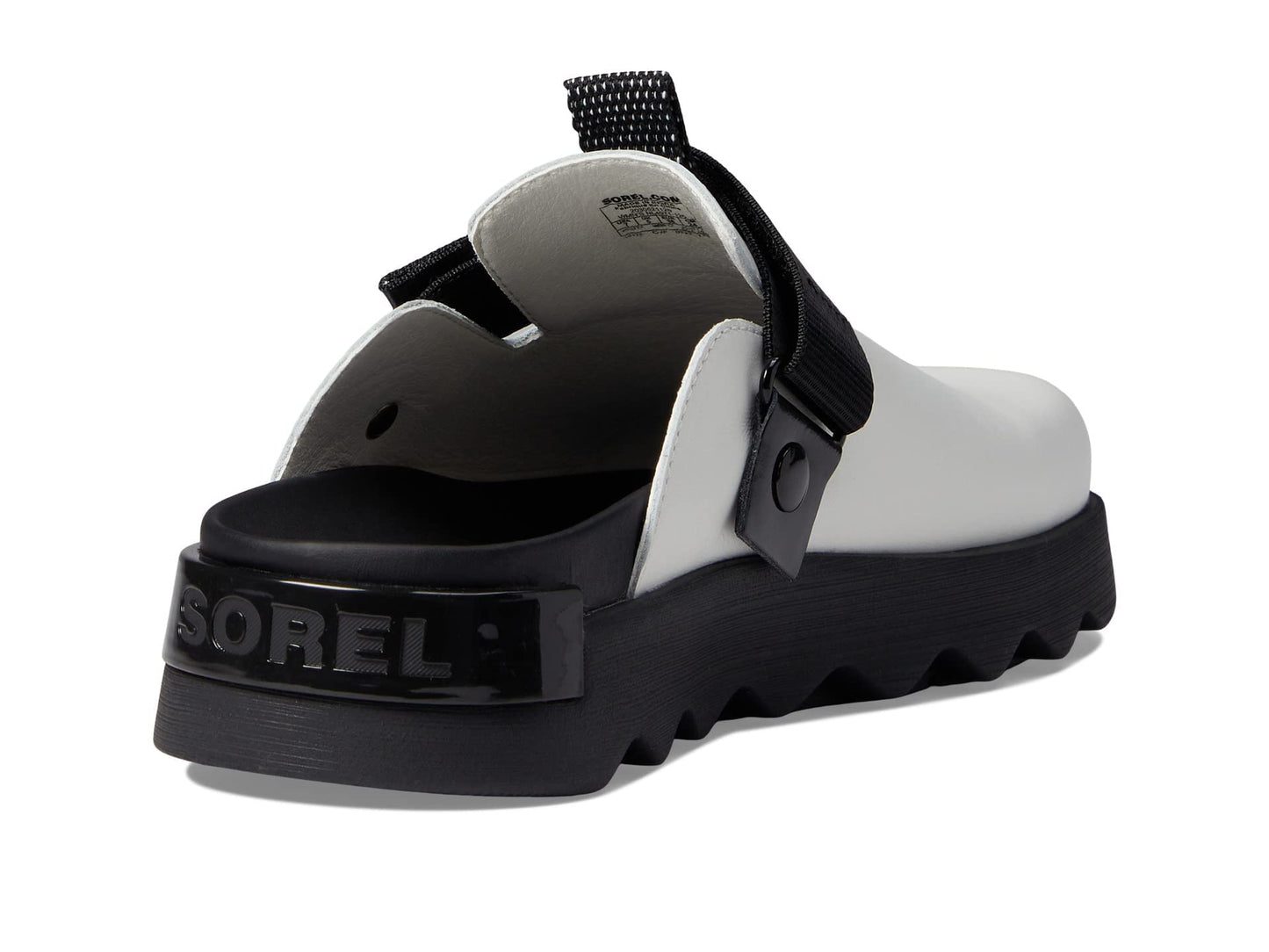 Sorel Women's Viibe Clog Sandals - Sea Salt, Black - Size 9.5