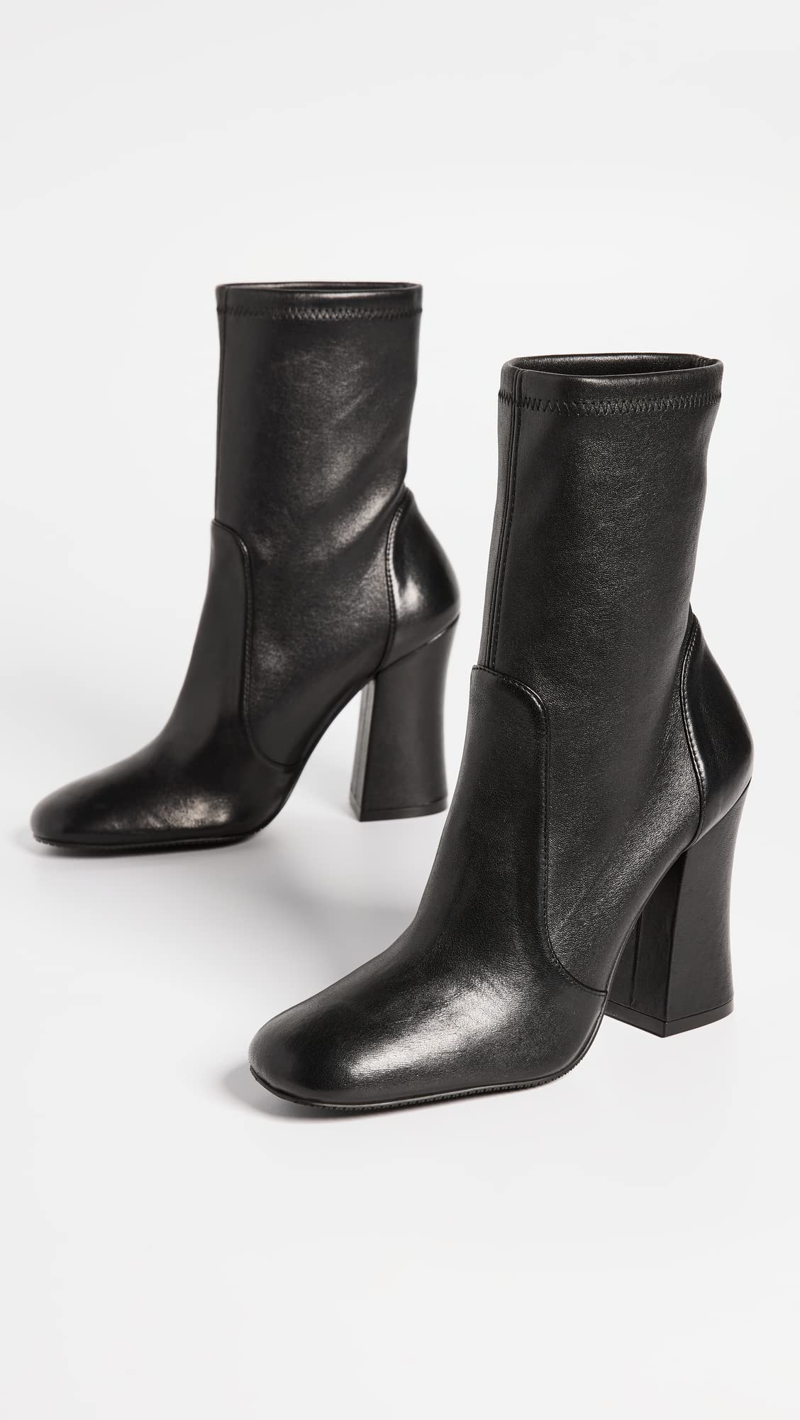 Stuart Weitzman Curveblock 100 Bootie Black 5 B