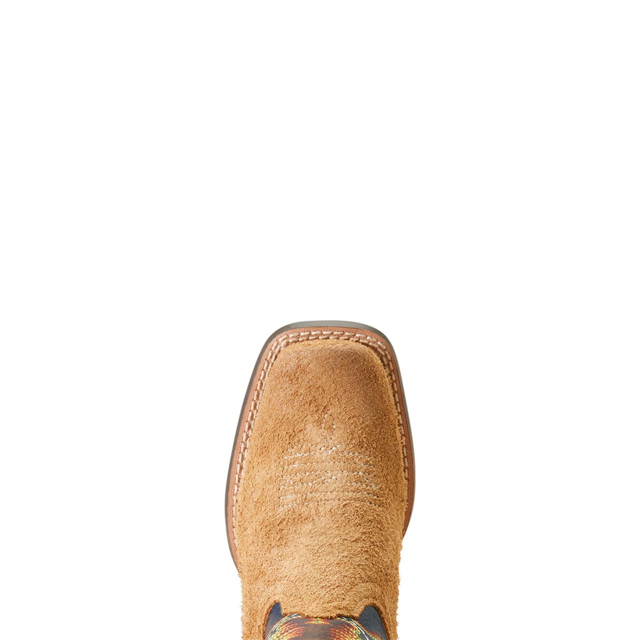 ARIAT Unisex-Kids Derby Monroe Western Boot - Terracotta Roughout/Royal Gold Metallic, 11 Medium