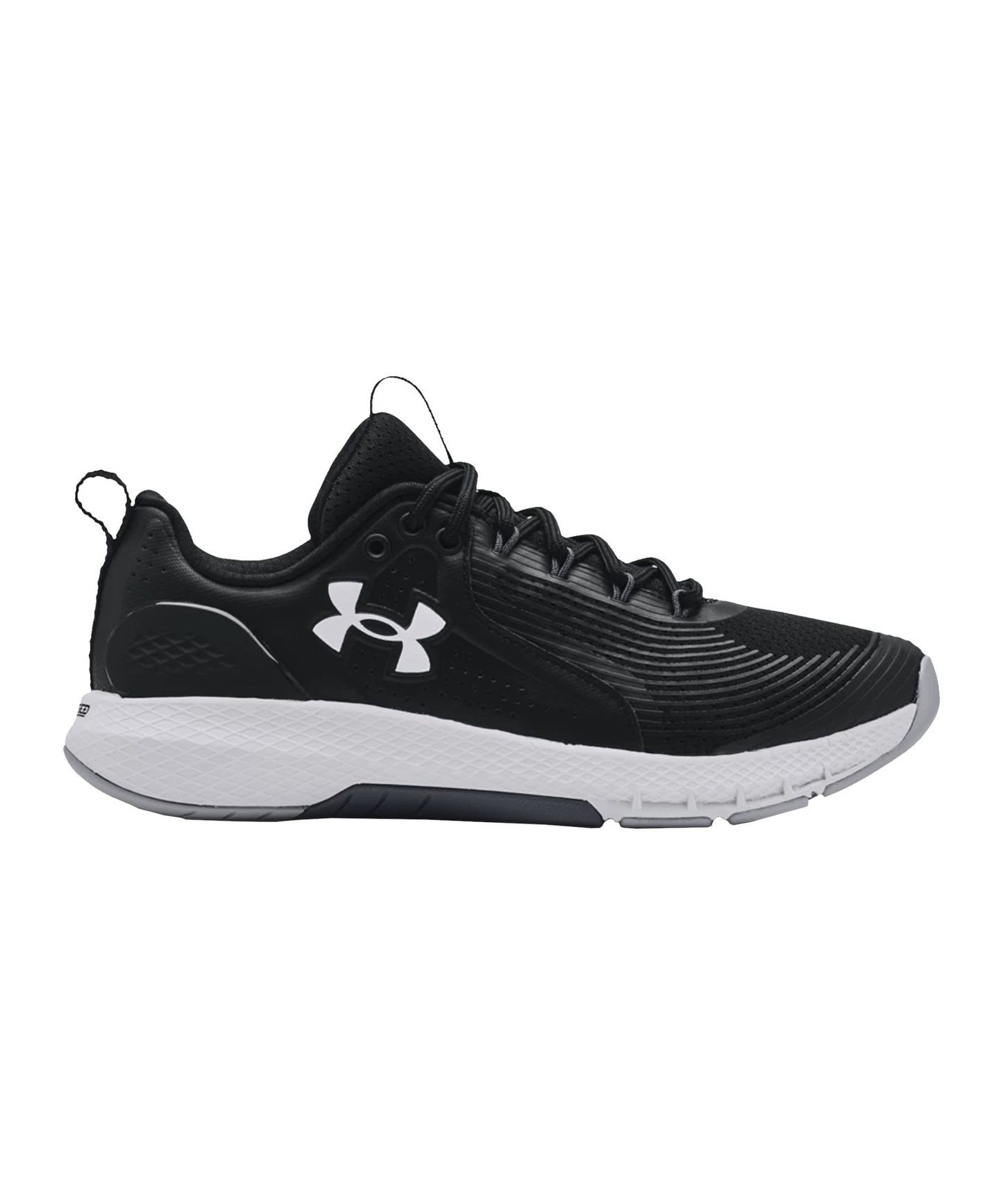Under Armour Men's Charged Commit Tr 3, Black (001)/White, 13 M US