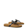Tory Burch Women's Miller Cloud Sandals, Perfect Black/Natural, 8.5 US