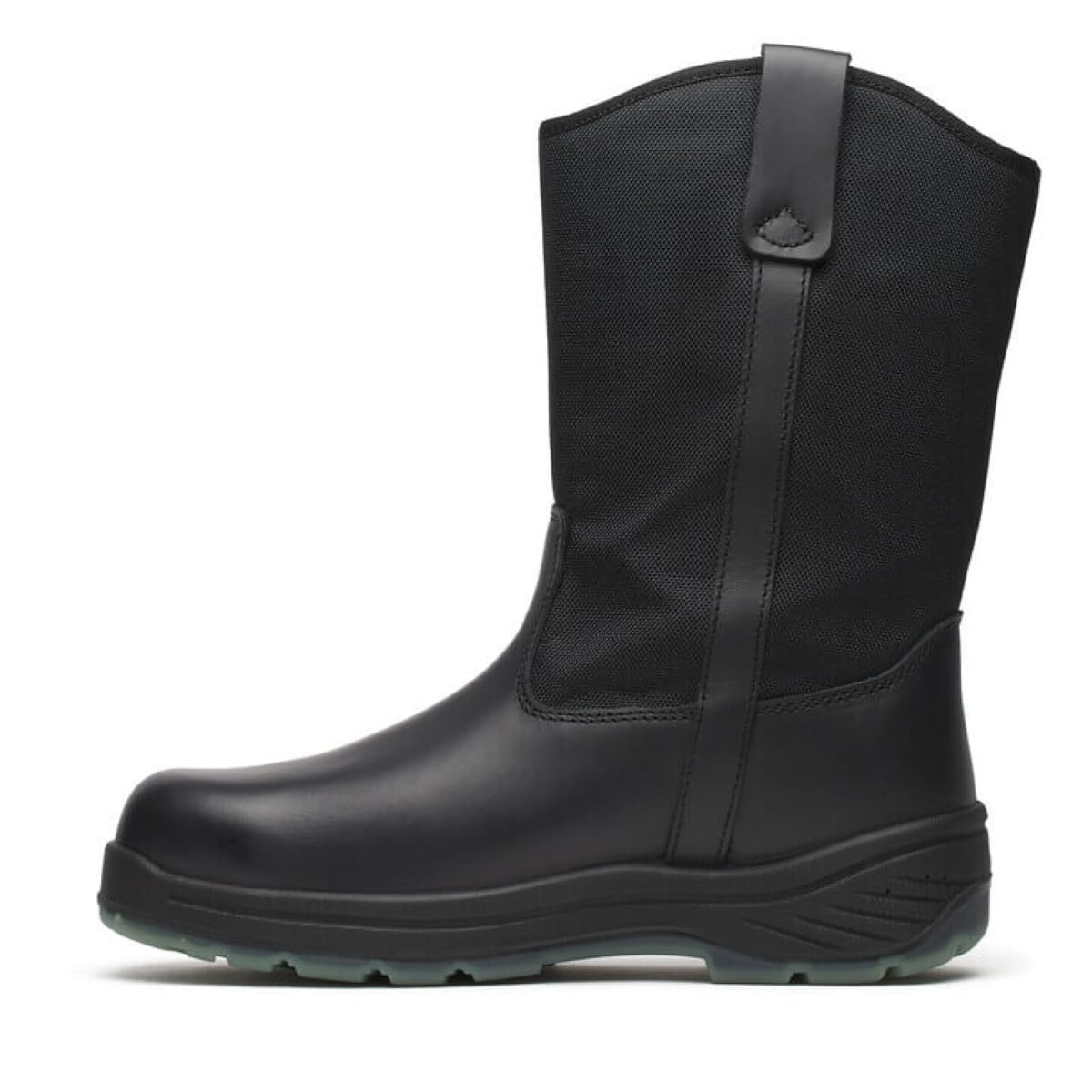 Thorogood Thoro-Flex 10” Black Safety Toe Work Boots for Men and Women - Made from Full-Grain Leather with Composite Toe and Slip-, Oil-, and Puncture-Resistant Outsole, Black - 10.5 W