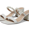 Stuart Weitzman Goldie 60 Block Slide White 8.5 B