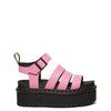 Dr. Martens Blaire Quad - Sandals for Women - Open Toe - Heel Tab - Durable Synthetic Outsole Fondant Pink UK 6 (US Women's 8) M