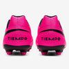 Nike Junior Tiempo Legend 8 Club FG/MG Soccer Cleats Pink/Black Size 3.5