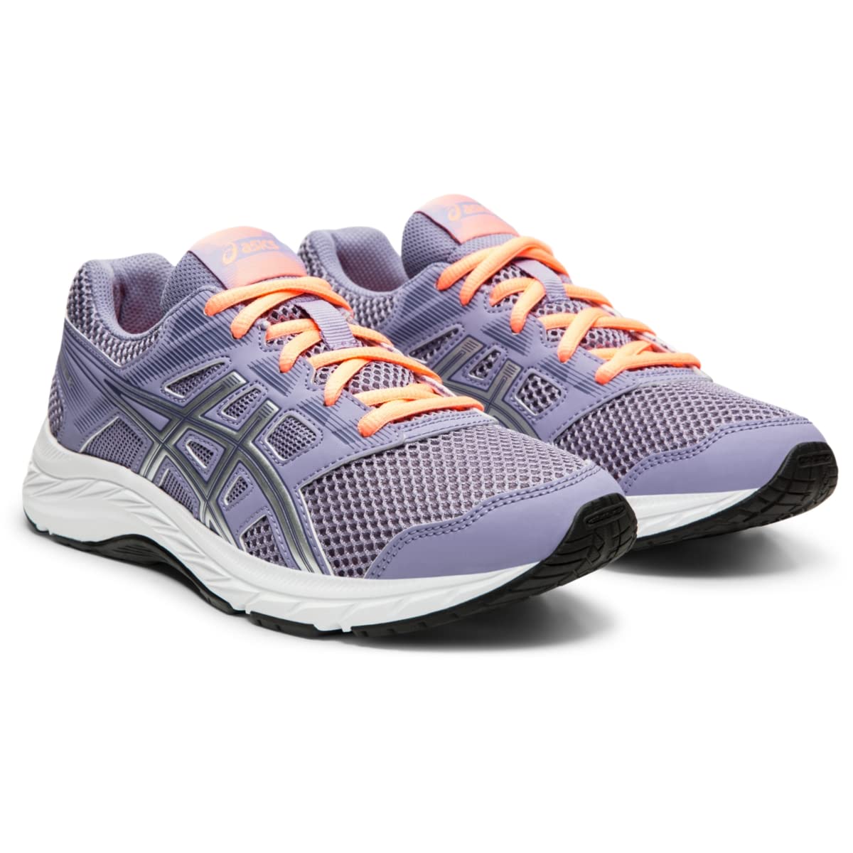 ASICS Kids Girl's Gel-Contend 5 (Big Kid) Ash Rock/Silver 6.5 Big Kid