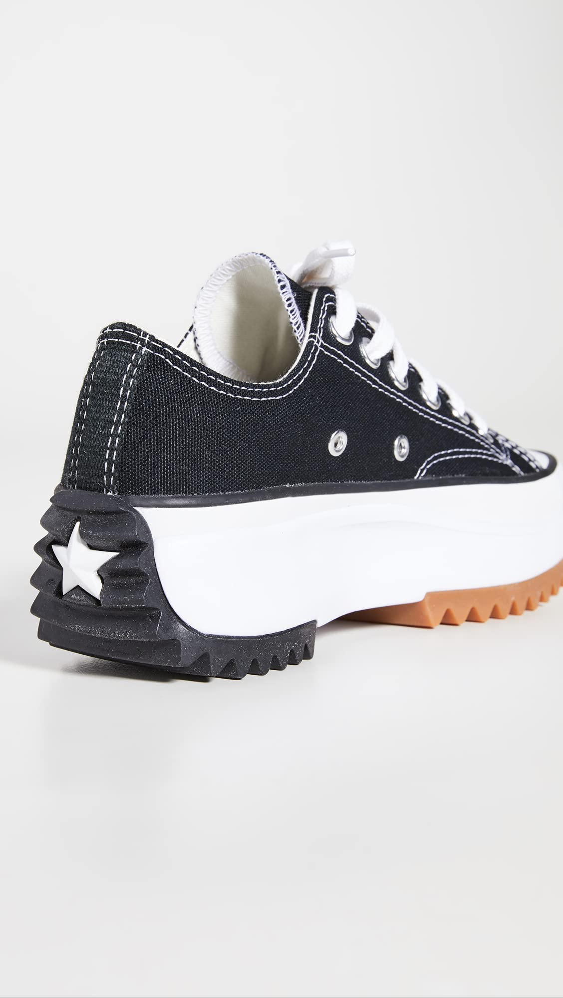 Converse Run Star Hike Hi Sneakers, Black/White/Gum, 11.5 US Women/10 US Men